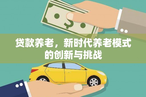 衡阳贷款养老，新时代养老模式的创新与挑战