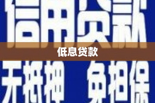 衡阳低息贷款
