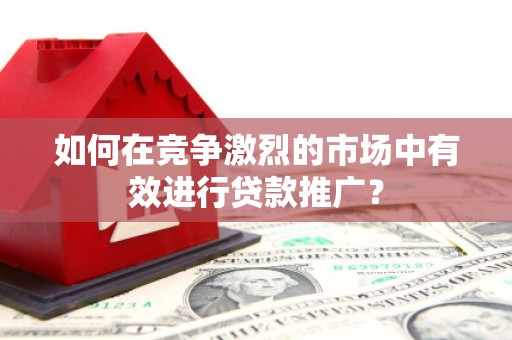 衡阳如何在竞争激烈的市场中有效进行贷款推广？