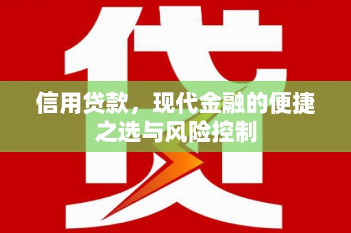 衡阳信用贷款，现代金融的便捷之选与风险控制