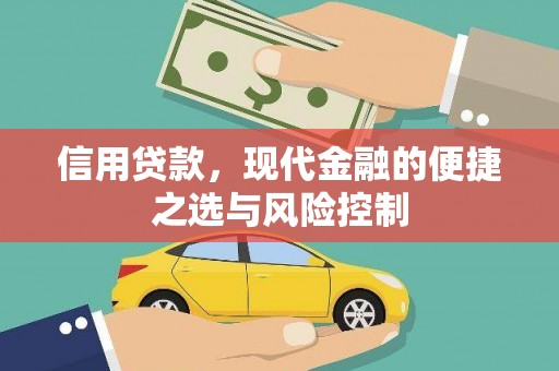 衡阳信用贷款，现代金融的便捷之选与风险控制