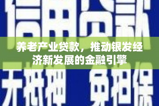衡阳养老产业贷款，推动银发经济新发展的金融引擎