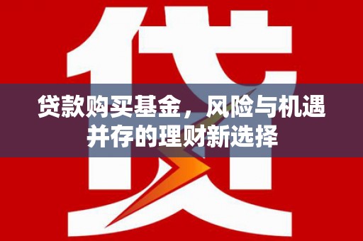 衡阳贷款购买基金，风险与机遇并存的理财新选择