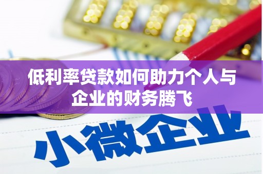 衡阳低利率贷款如何助力个人与企业的财务腾飞