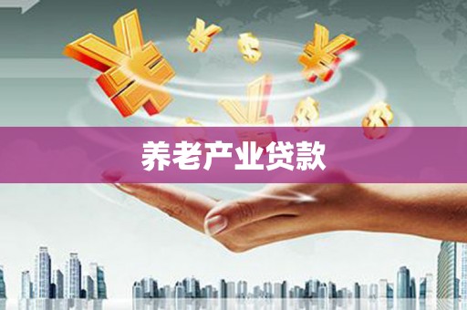 衡阳养老产业贷款