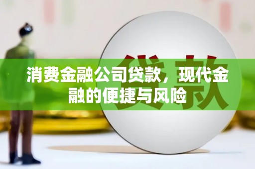 衡阳消费金融公司贷款，现代金融的便捷与风险