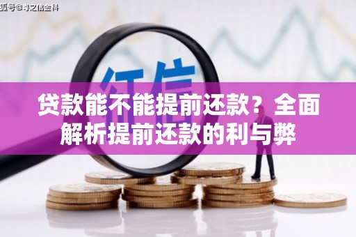 衡阳贷款能不能提前还款？全面解析提前还款的利与弊