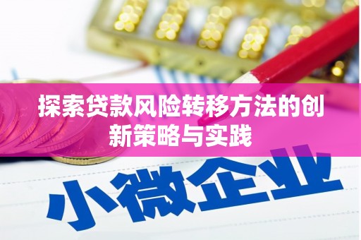 衡阳探索贷款风险转移方法的创新策略与实践
